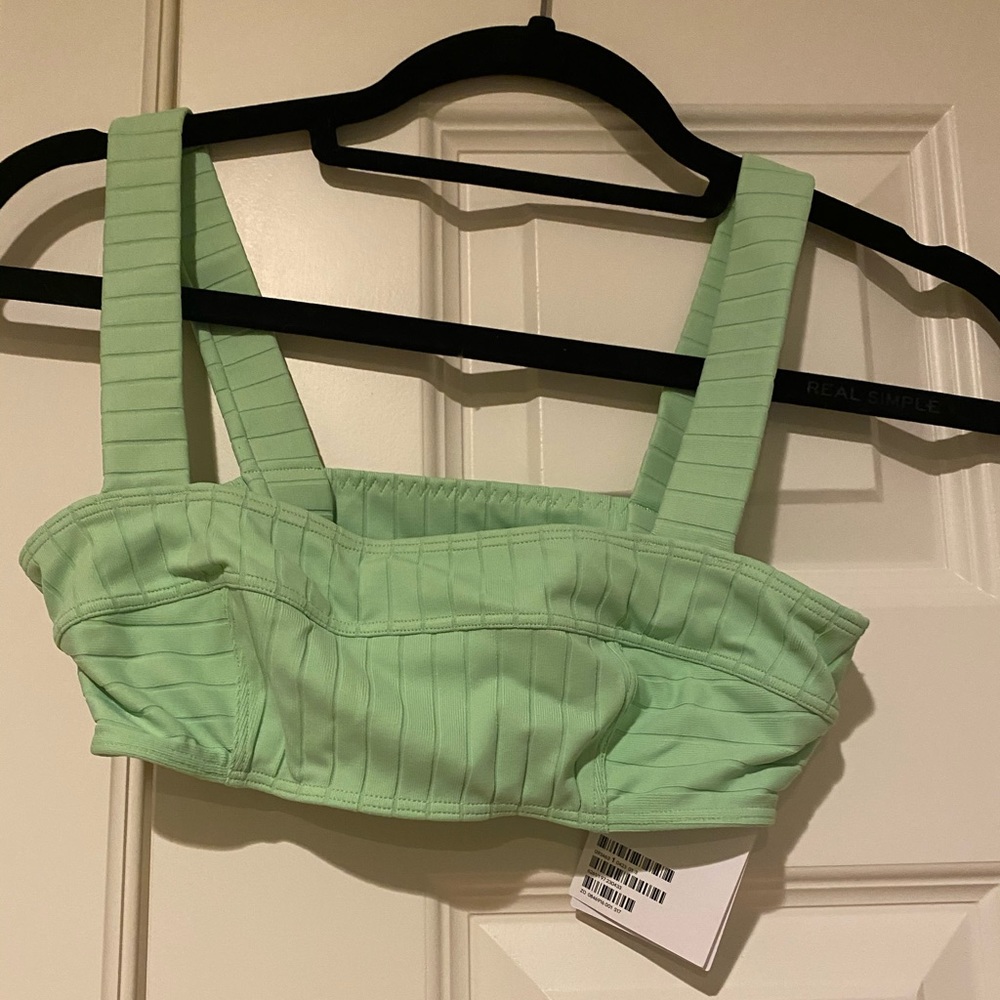 & Other Stories Ribbed Bandeau Bikini Top - NWT